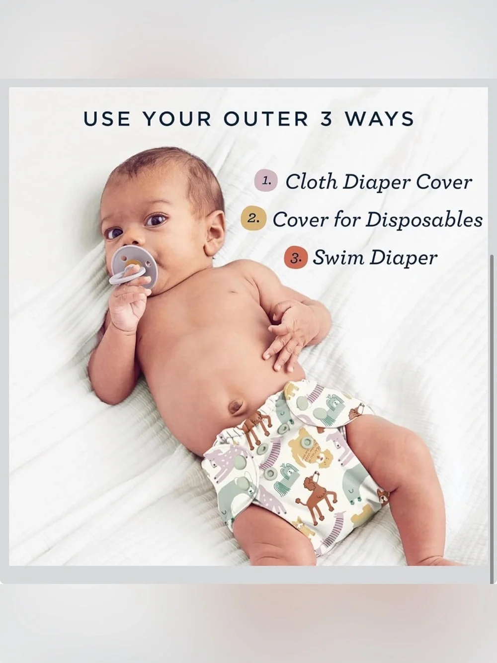 Esembly Cloth Diaper Cover, Size 1 (NEW)